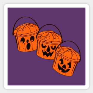 80s Pumpkin Buckets Sticker